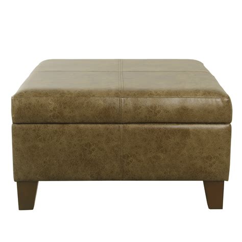 extra large faux leather ottoman.